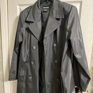 Sleek Gray Trench Coat for Women